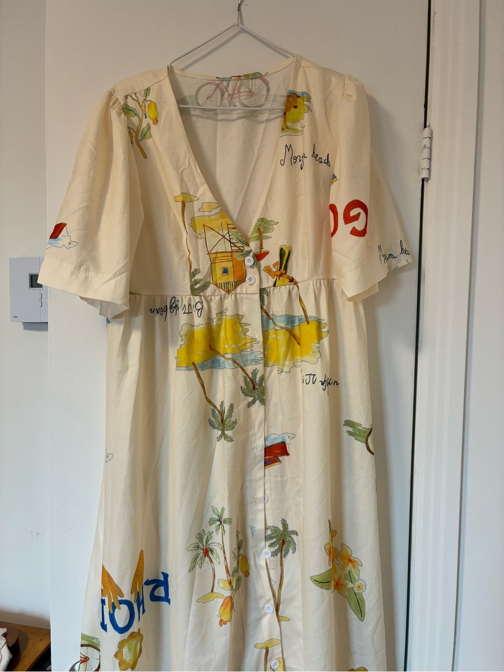 Handmade print maxi dress